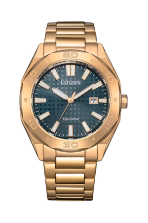 CITIZEN 星辰 GENT'S 限量款 八角形格紋面男士腕錶 BM7633-81X