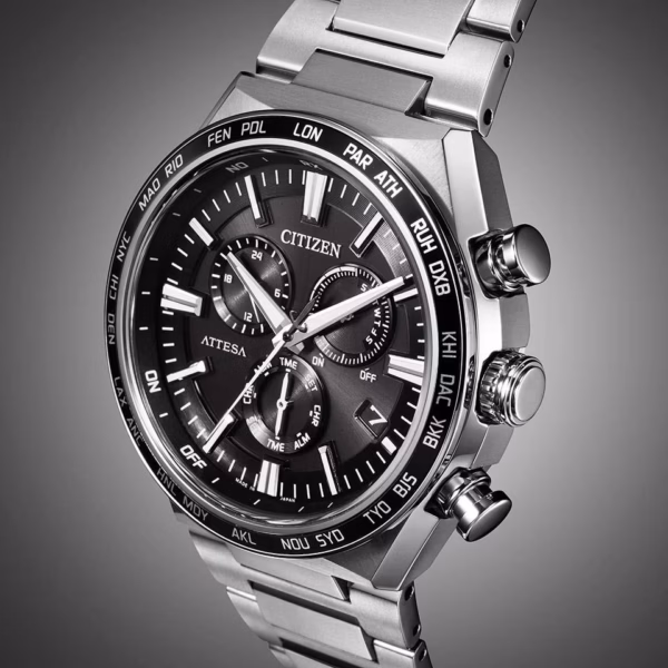 CITIZEN 星辰 ATTESA 超級鈦電波腕錶 CB5966-69E：圖片 4