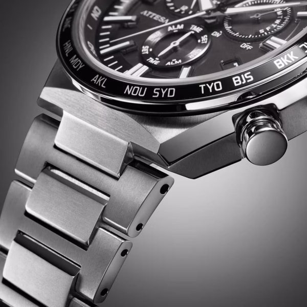 CITIZEN 星辰 ATTESA 超級鈦電波腕錶 CB5966-69E：圖片 5