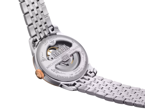 TISSOT 天梭 Le Locle Powermatic 80 Open Heart 力洛克 玫瑰金 鏤空機械錶 T006.407.22.033.02：圖片 7