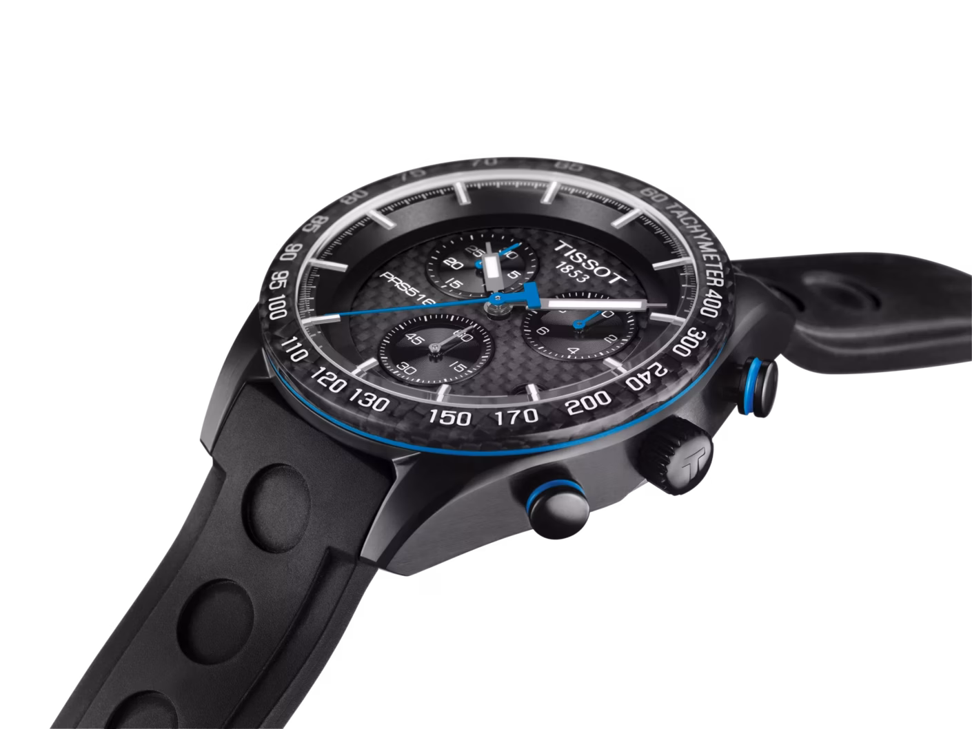 TISSOT 天梭 PRS 516 Chronograph Carbon 賽車碳纖維三眼計時錶 T100.417.37.201.00