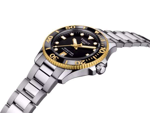 TISSOT 天梭 Seastar 1000 36mm 金海星潛水錶 T120.210.21.051.00：圖片 6