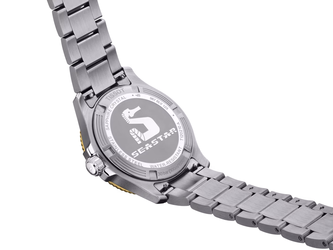 TISSOT 天梭 Seastar 1000 36mm 金海星潛水錶 T120.210.21.051.00