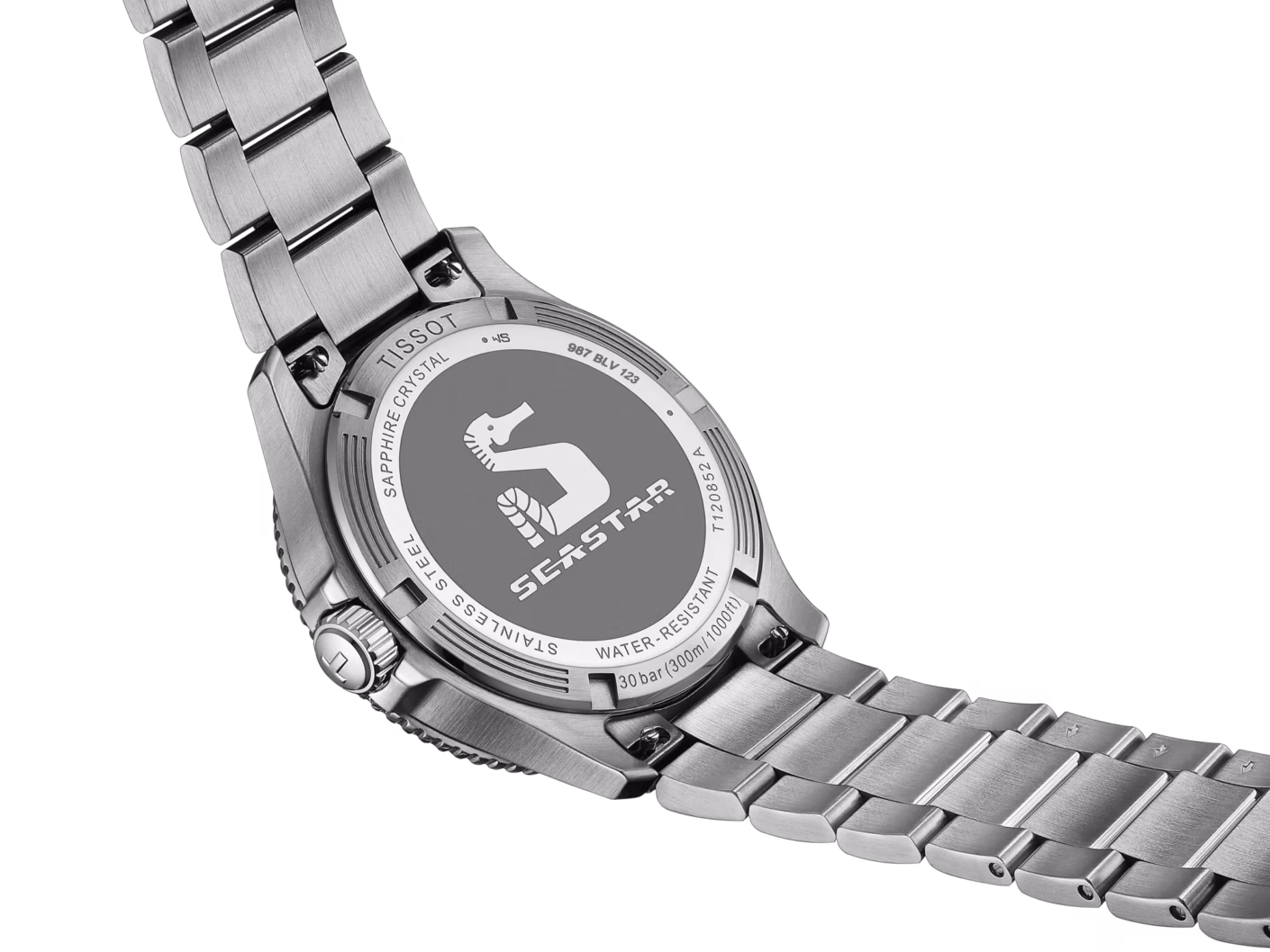 TISSOT 天梭 Seastar 1000 Quartz GMT 40mm 雙時區 綠海星潛水錶 T120.852.11.051.00