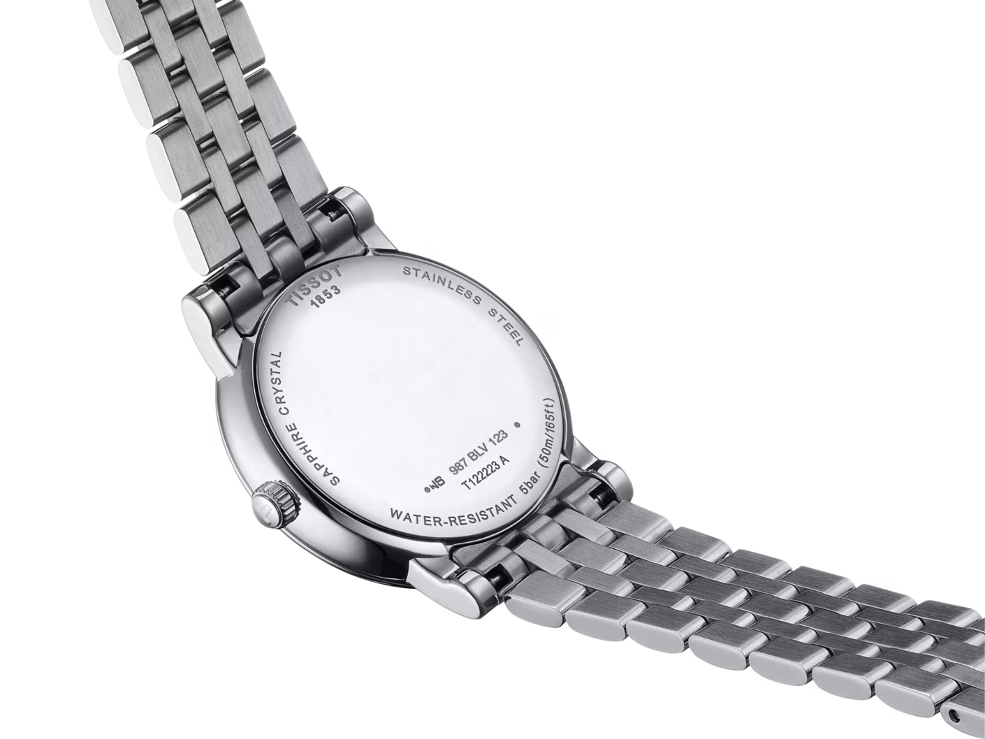 TISSOT 天梭 Carson Premium Lady Moonphase 羅馬銀 月相顯示三針女錶 T122.223.11.033.00