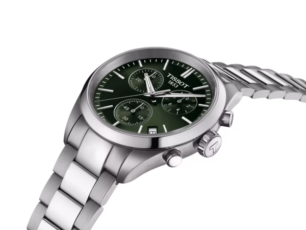 TISSOT 天梭 PR 100 Chronograph 40mm 綠色計時碼錶 T150.417.11.091.00：圖片 6