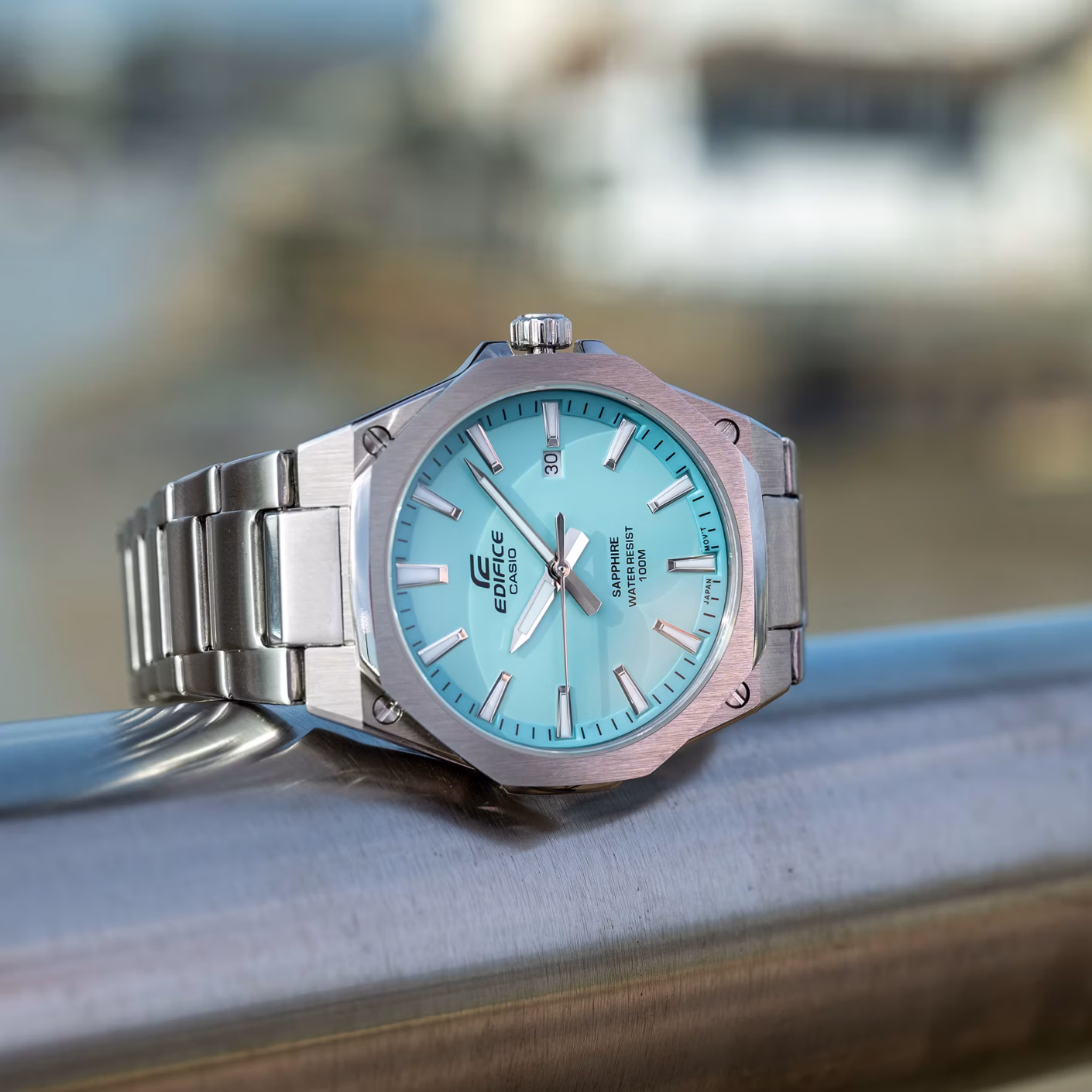 CASIO 卡西歐 EDIFICE EFR-S108D-2BV 八角錶圈 輕薄系列 運動錶