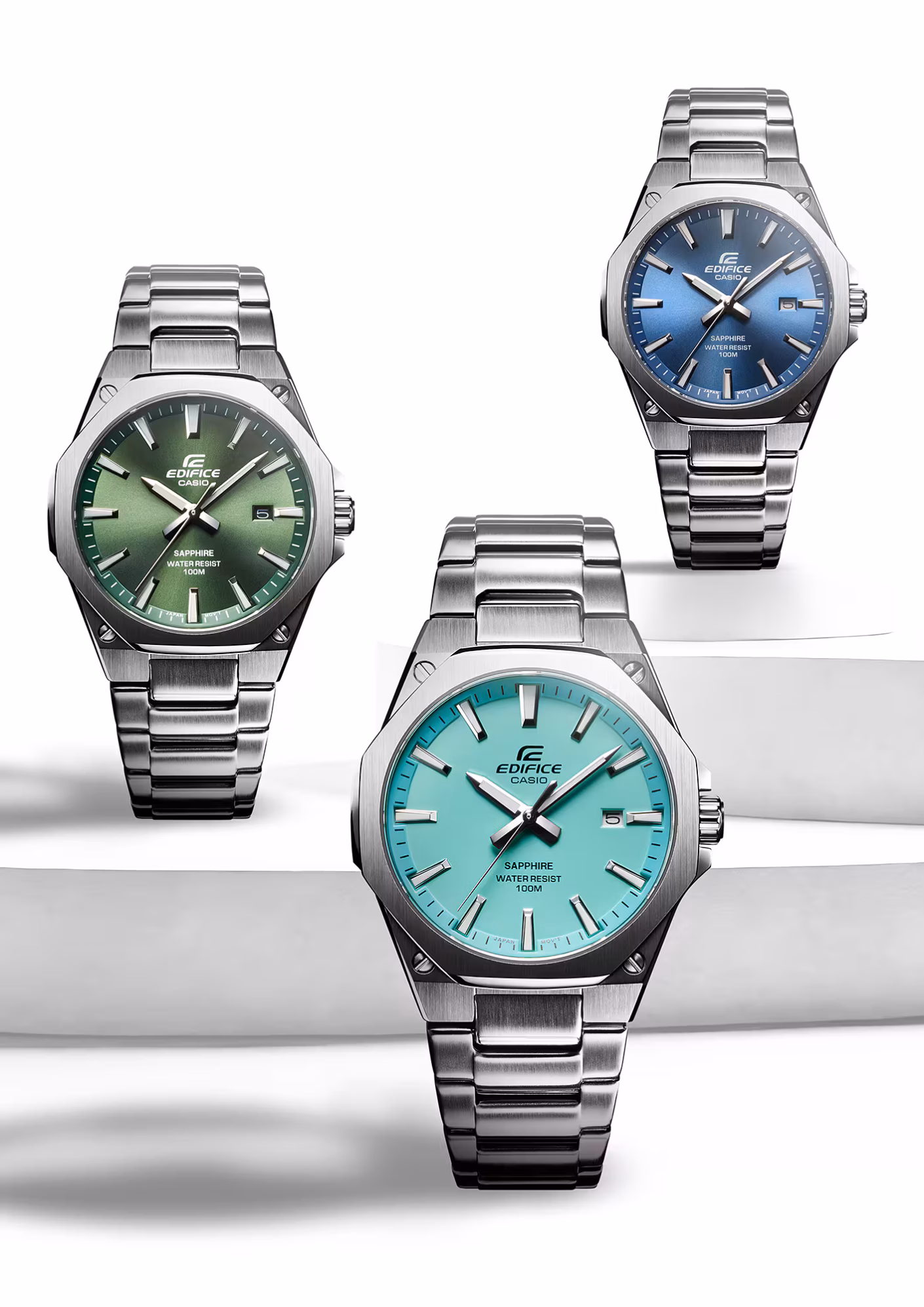 CASIO 卡西歐 EDIFICE EFR-S108D-2BV 八角錶圈 輕薄系列 運動錶
