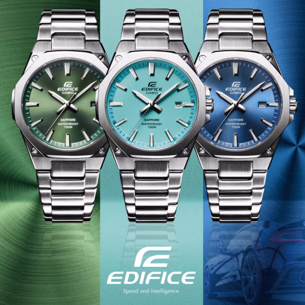 CASIO 卡西歐 EDIFICE EFR-S108D-2BV 八角錶圈 輕薄系列 運動錶：圖片 2