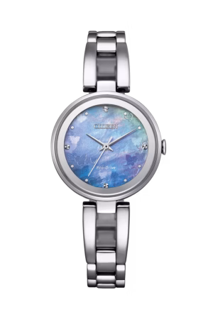CITIZEN 星辰 LADY'S 希望之藍限定款 光動能腕錶 EM0801-85N