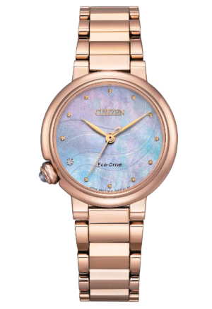 CITIZEN 星辰 L系列 白蝶貝光動能女錶 EM0917-81Y