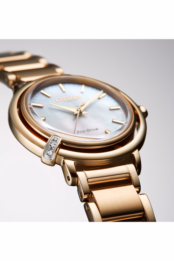 CITIZEN 星辰 L系列 曙光 光動能鑽石女錶 EM1093-61D：圖片 4