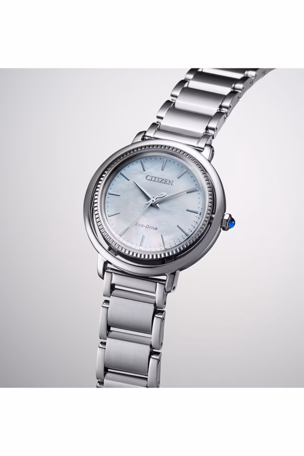 CITIZEN 星辰 L系列 珍珠母貝光動能女錶 EM1100-84D：圖片 5