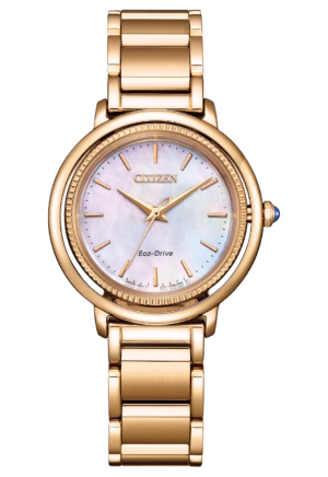CITIZEN 星辰 L系列 珍珠母貝光動能女錶 EM1103-86Y