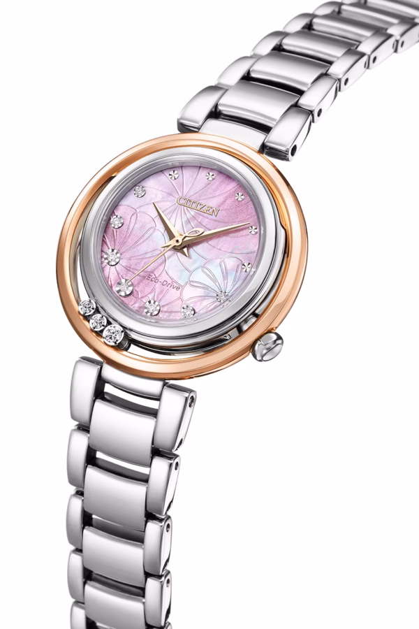 CITIZEN 星辰 L系列 限量繁花鑽石光動能女錶 EM1114-80Y：圖片 5