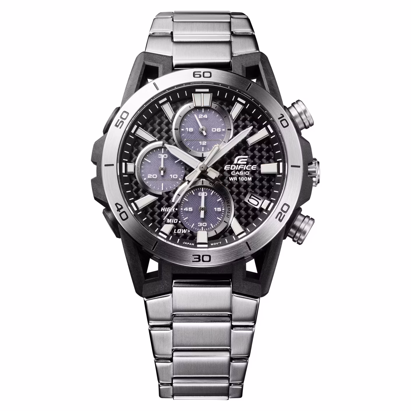 CASIO 卡西歐 EDIFICE EQS-960D-1AV 碳纖維 太陽能計時賽車錶
