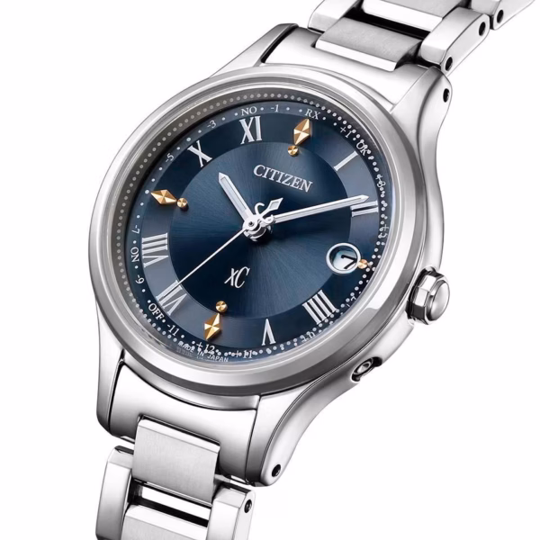 CITIZEN 星辰 xC 限量款 精緻藍光動能電波女錶 ES9490-61L：圖片 4
