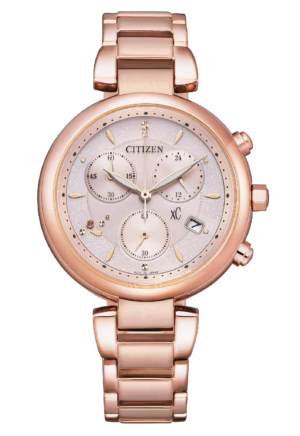 CITIZEN 星辰 xC 心蕊．台灣限定款 光動能三眼計時女錶 FB1452-66W