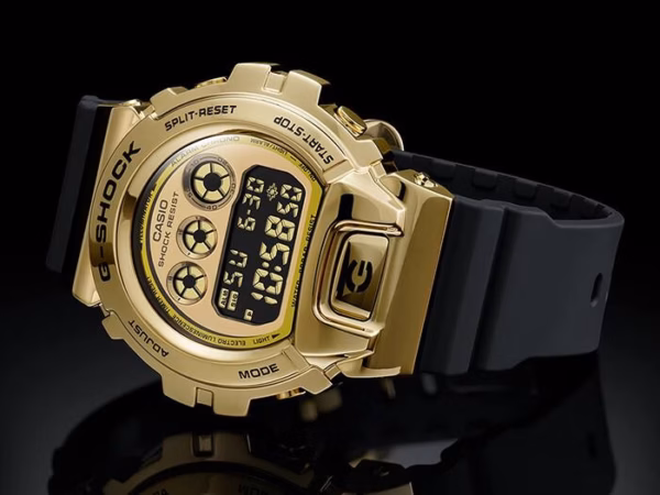 CASIO 卡西歐 G-SHOCK GM-6900G-9 金色 經典數位三顯錶：圖片 2