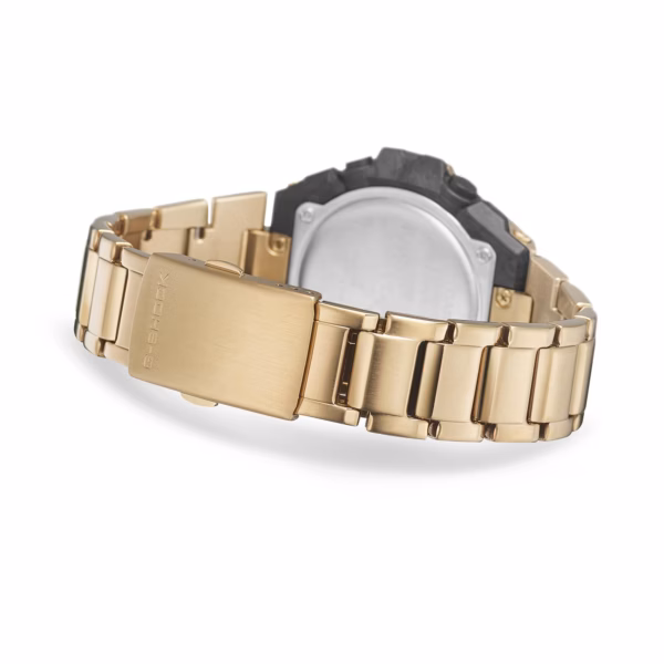 CASIO 卡西歐 G-SHOCK GST-B500GD-9A G-STEEL 金色 數位指針錶：圖片 4