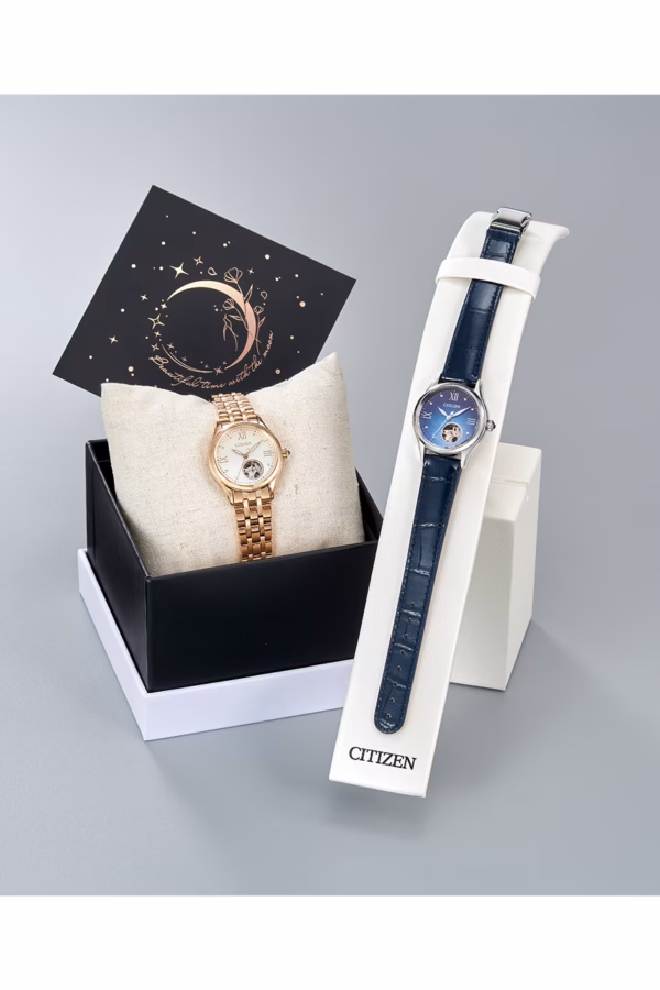 CITIZEN 星辰 LADY’S 星空藍限定鏤空機械女錶 PR1041-18N：圖片 5