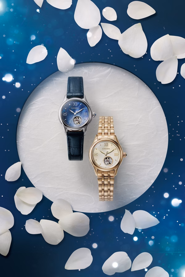 CITIZEN 星辰 LADY’S 星空藍限定鏤空機械女錶 PR1041-18N：圖片 6
