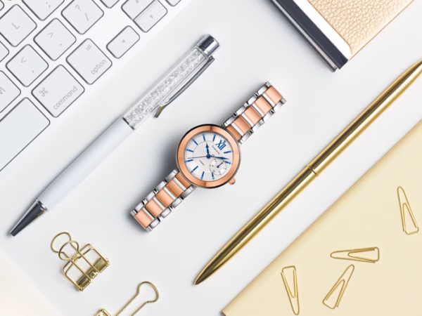 CASIO 卡西歐 SHEEN SHE-3050SG-7A 玫瑰金 水晶女錶：圖片 5