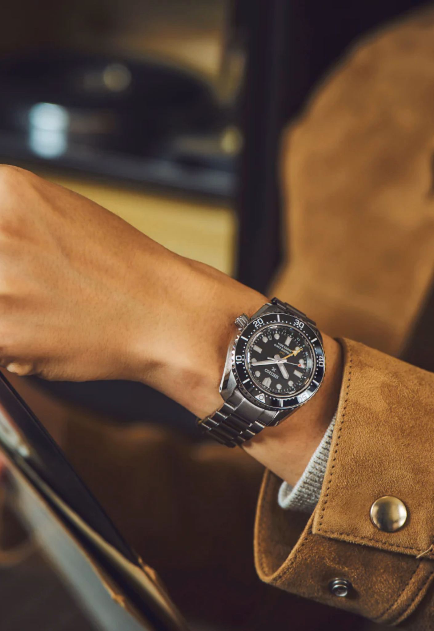 SEIKO 精工 PROSPEX SPB383J1 全新三日鍊機械 GMT 經典黑潛水錶 6R54-00D0D