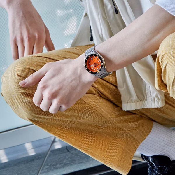 SEIKO 精工 5 Sports SRPK35K1 復古機械腕錶 4R36-14B0L：圖片 6
