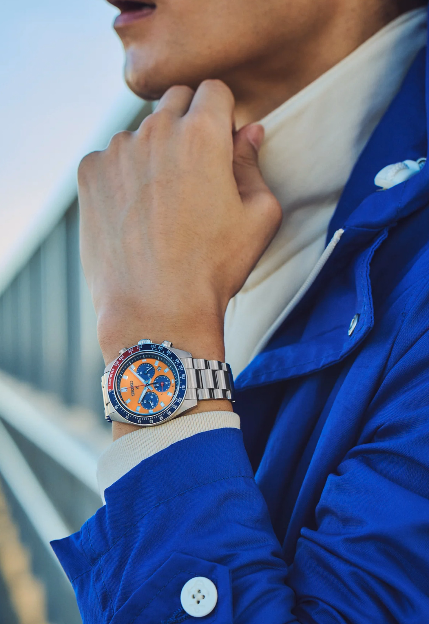 SEIKO 精工 PROSPEX SSC947P1 SPEEDTIMER 經典橘 太陽能計時腕錶 V192-0AH0Y