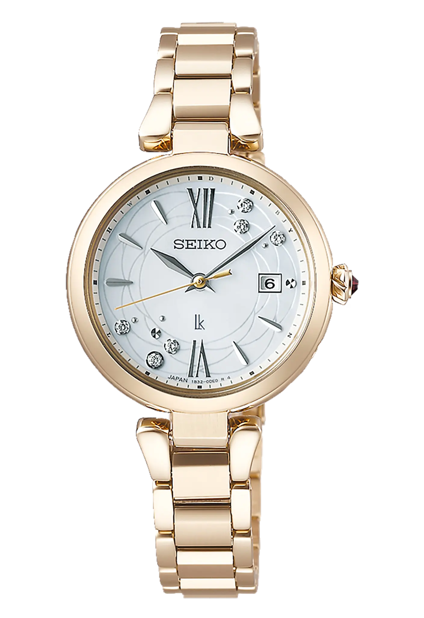 SEIKO 精工LUKIA SSQW084J 限量日本花藝聯名太陽能電波女錶1B32