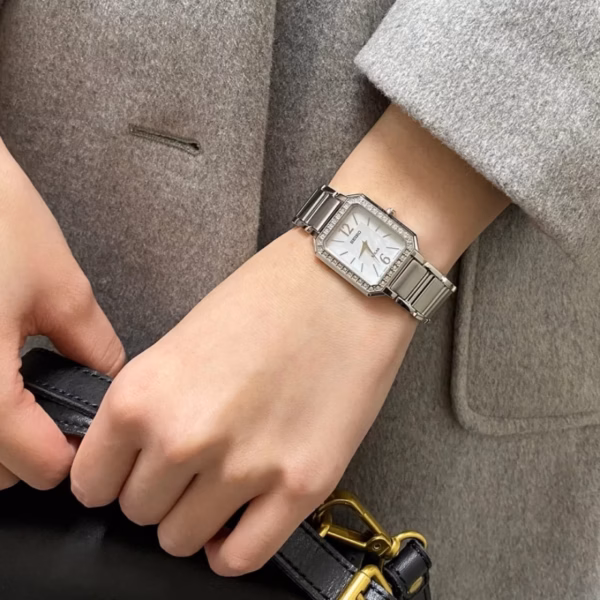 SEIKO 精工 CS系列 SUP465P1 經典太陽能方形晶鑽女錶 V115-0DE0S：圖片 2
