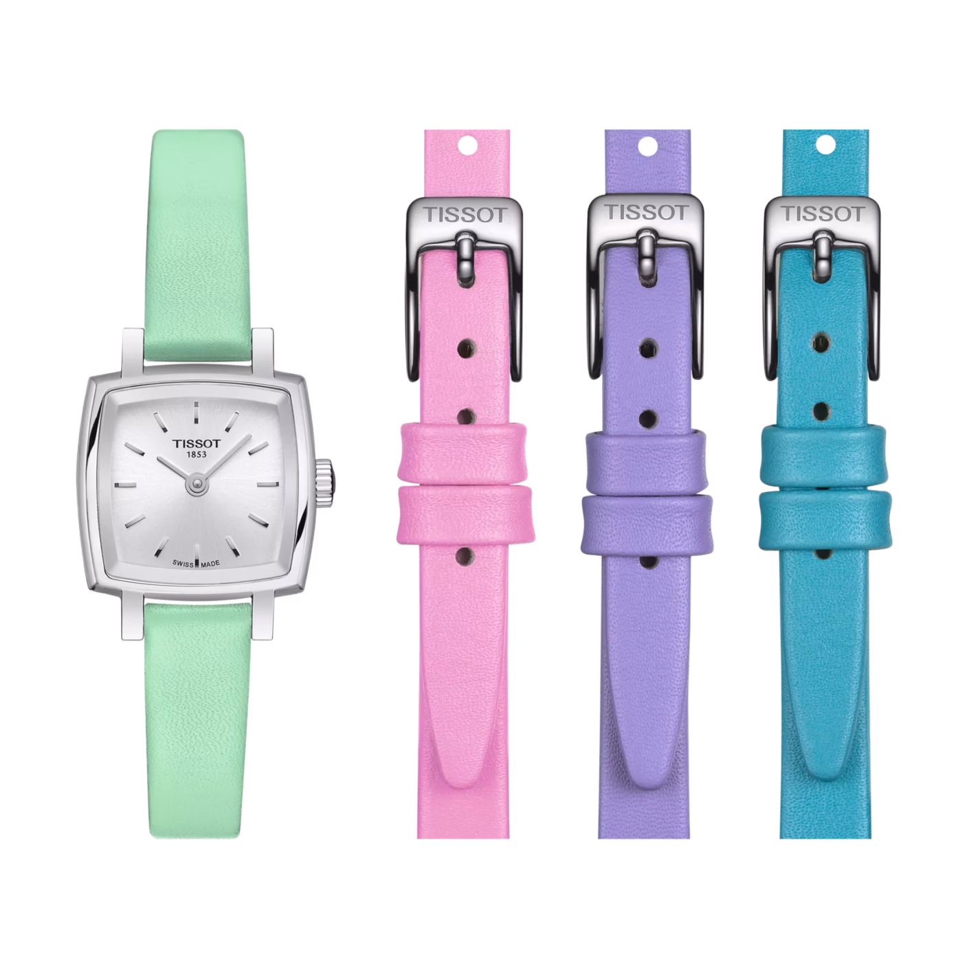 TISSOT 天梭 Lovely Square Summer 夏季方形女錶 T058.109.16.031.01