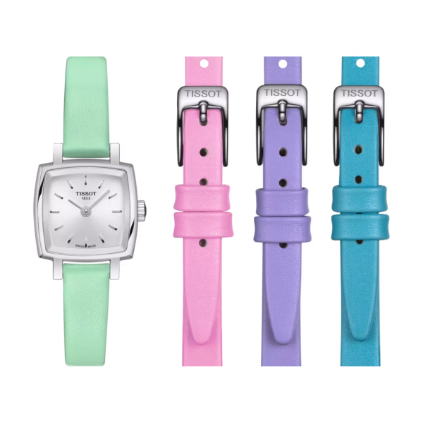 TISSOT 天梭 Lovely Square Summer 夏季方形女錶 T058.109.16.031.01：圖片 2