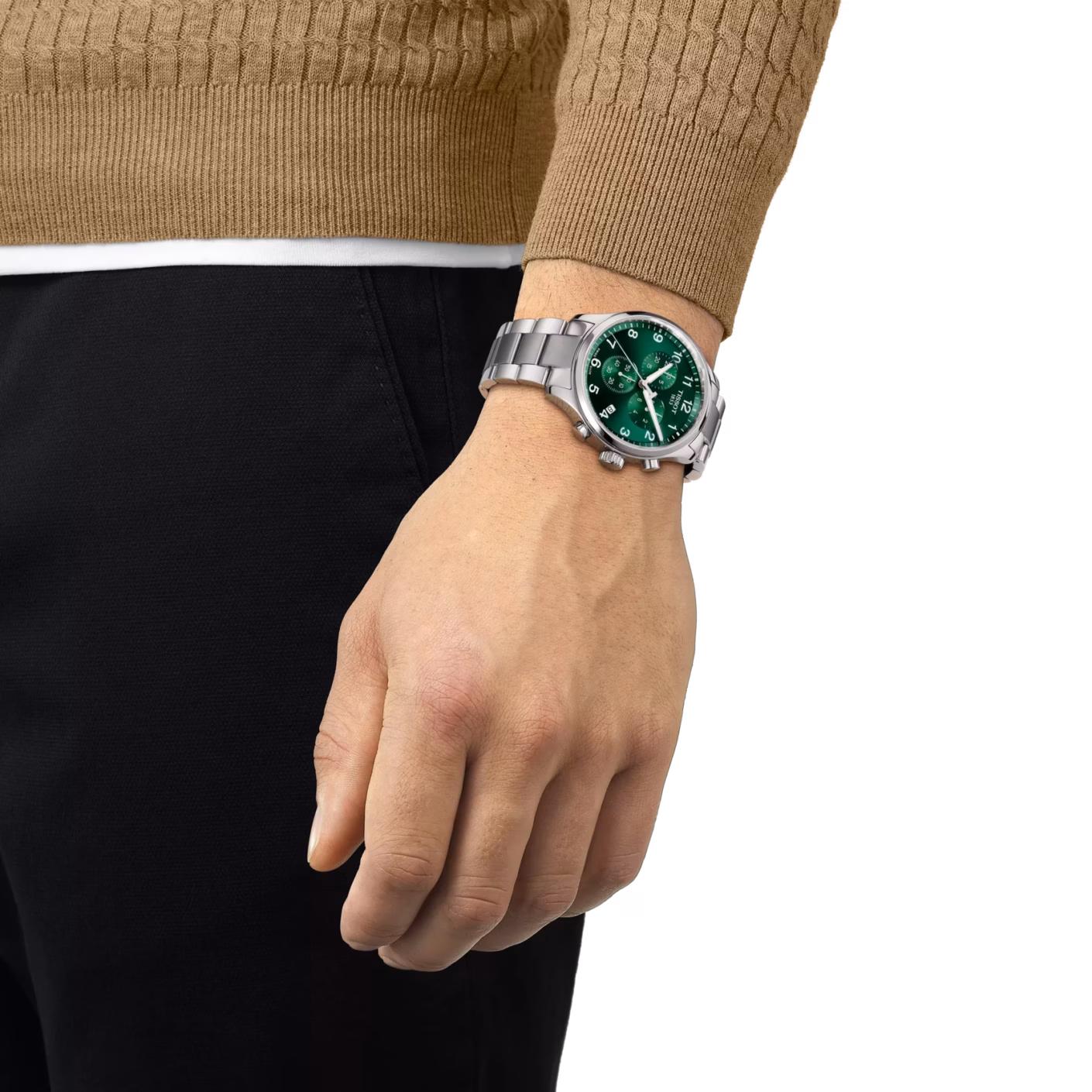 TISSOT 天梭 Chrono XL Classic  韻馳系列 綠色計時腕錶 T116.617.11.092.00