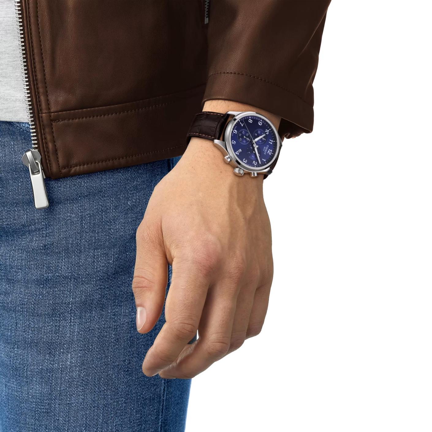 TISSOT 天梭 Chrono XL Classic 韻馳系列 藍色計時腕錶 T116.617.16.047.00