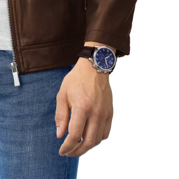 TISSOT 天梭 Chrono XL Classic  韻馳系列 藍色計時手錶 T116.617.16.047.00：圖片 3