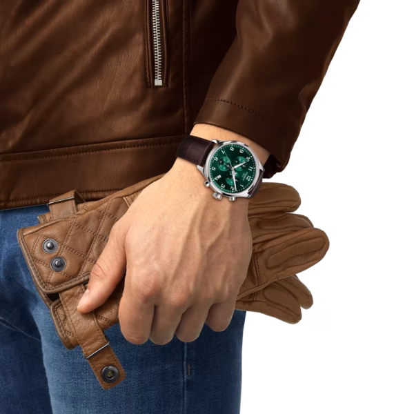 TISSOT 天梭 Chrono XL Classic  韻馳系列 綠色計時手錶 T116.617.16.092.00：圖片 5