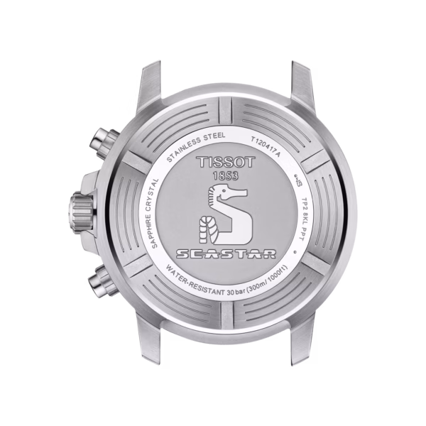 TISSOT 天梭 Seastar 1000 Quartz chronograph 藍黑海星三眼計時錶 T120.417.17.051.03：圖片 2