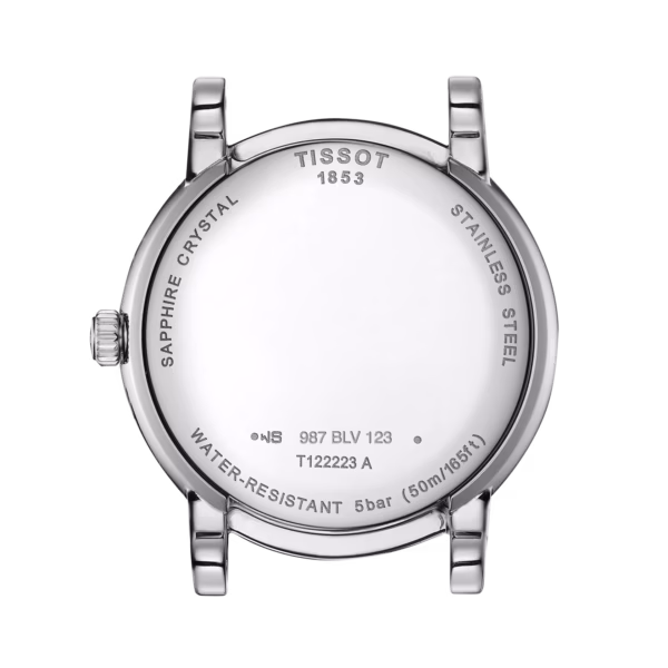 TISSOT 天梭 Carson Premium Lady Moonphase  羅馬銀 月相顯示三針女錶 T122.223.11.033.00：圖片 3