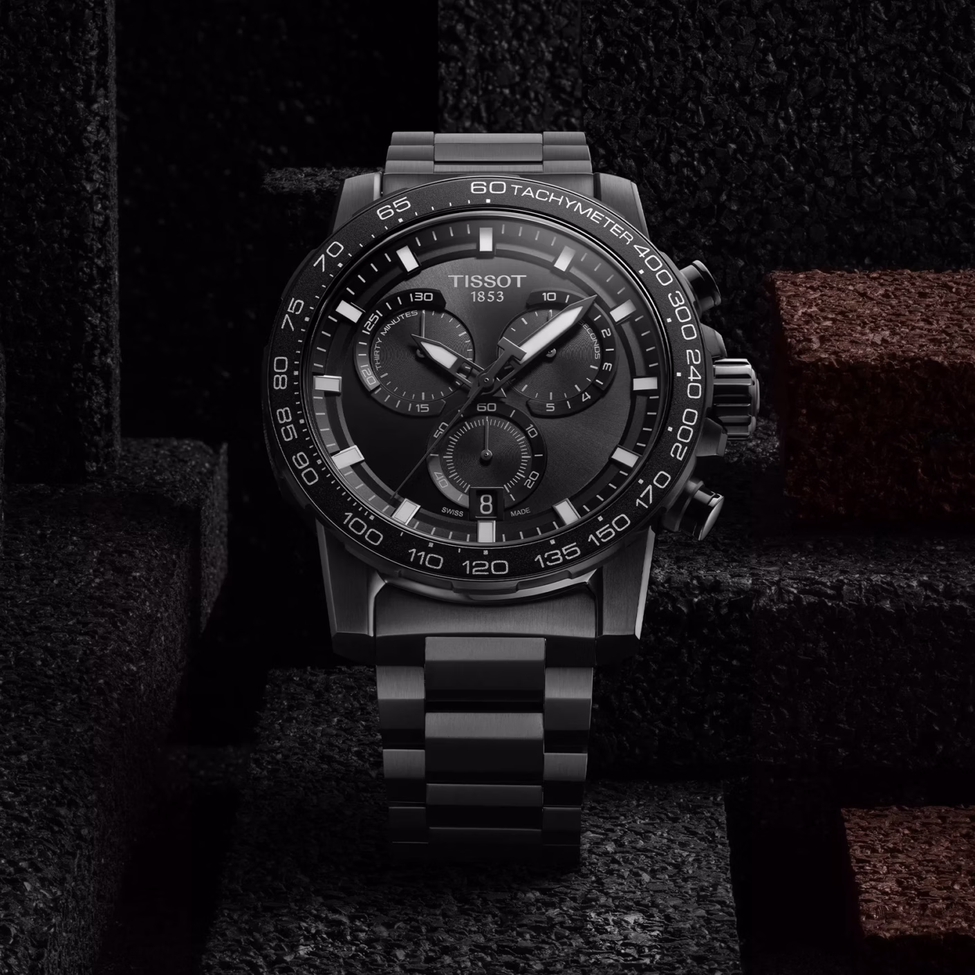 TISSOT 天梭 Supersport Chrono 極致黑 大錶徑計時腕錶 T125.617.33.051.00