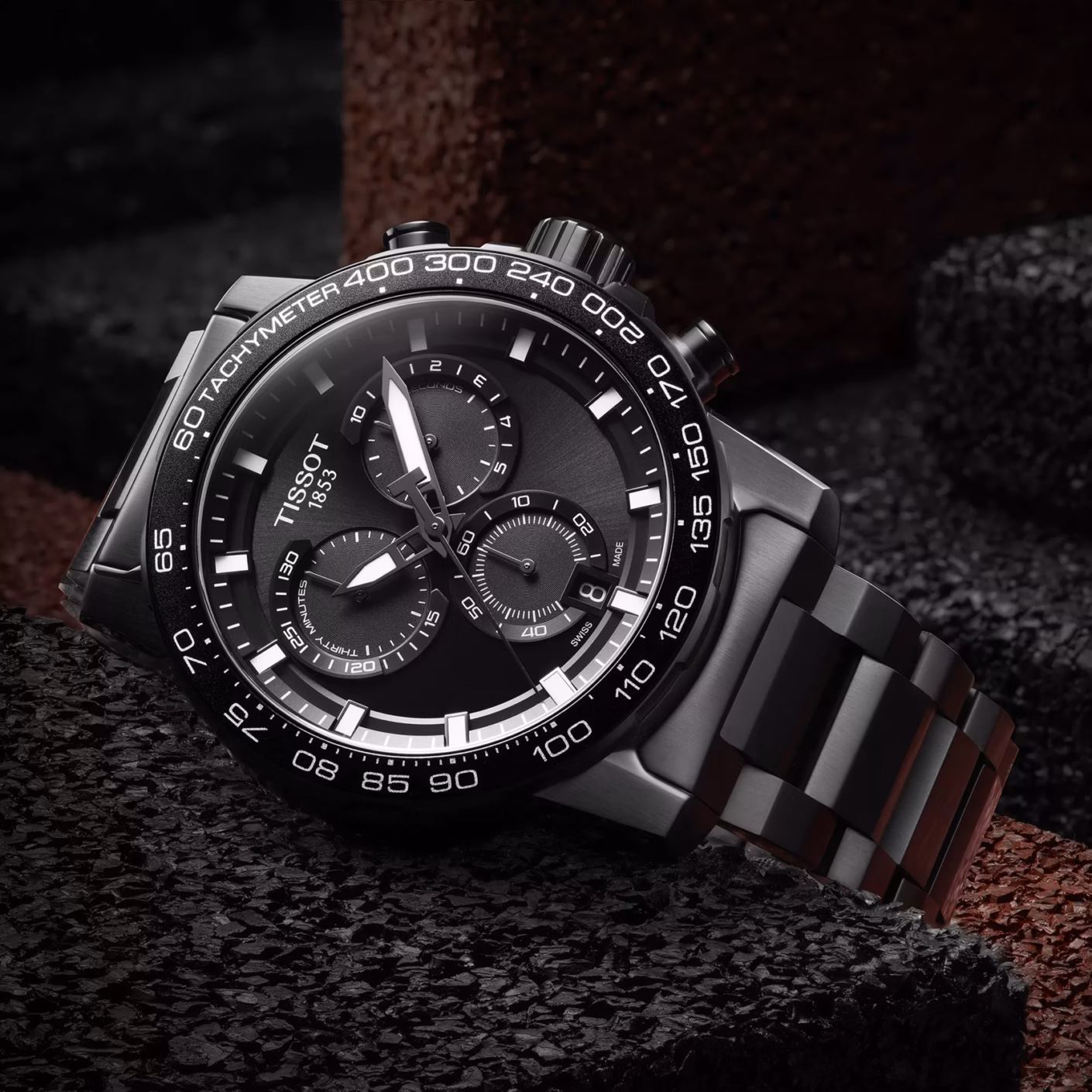 TISSOT 天梭 Supersport Chrono 極致黑 大錶徑計時腕錶 T125.617.33.051.00