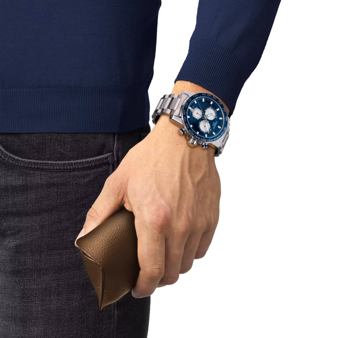 TISSOT 天梭 Supersport Chrono 藍色大錶徑計時腕錶 T125.617.11.041.00