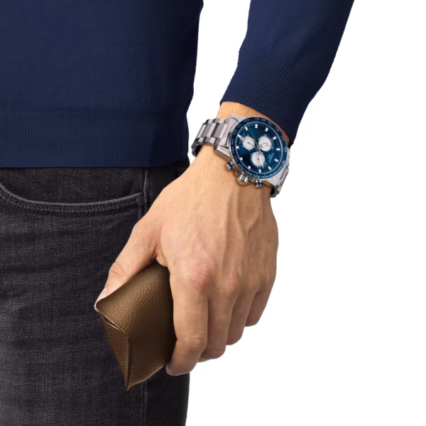 TISSOT 天梭 Supersport Chrono 藍色大錶徑計時腕錶 T125.617.11.041.00：圖片 5