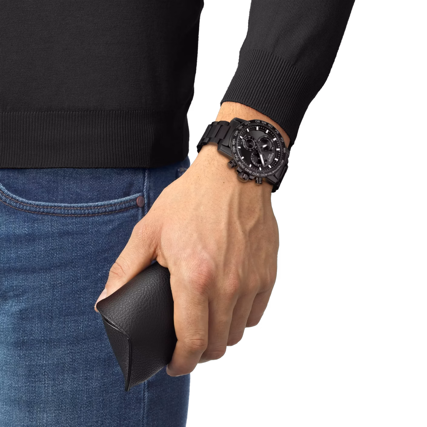 TISSOT 天梭 Supersport Chrono 極致黑 大錶徑計時腕錶 T125.617.33.051.00