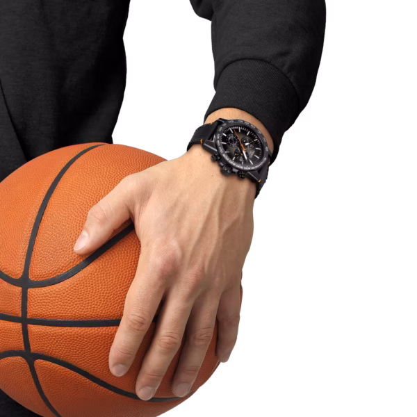 TISSOT 天梭 Supersport Chrono Basketball Edition 籃球設計 漸層灰 大錶徑計時腕錶 T125.617.36.081.00：圖片 5