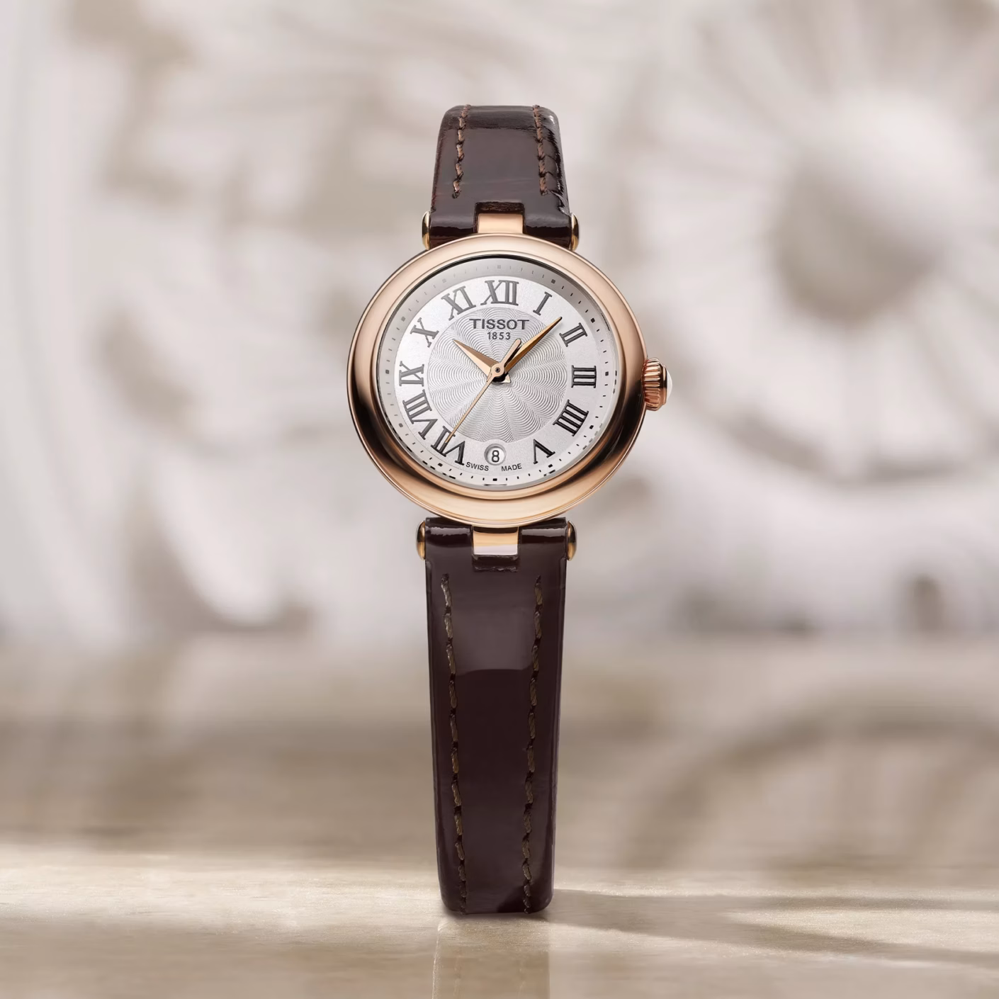 TISSOT 天梭 Tissot Bellissima Small Lady 玫瑰金 廣告款女裝腕錶 T126.010.36.013.00