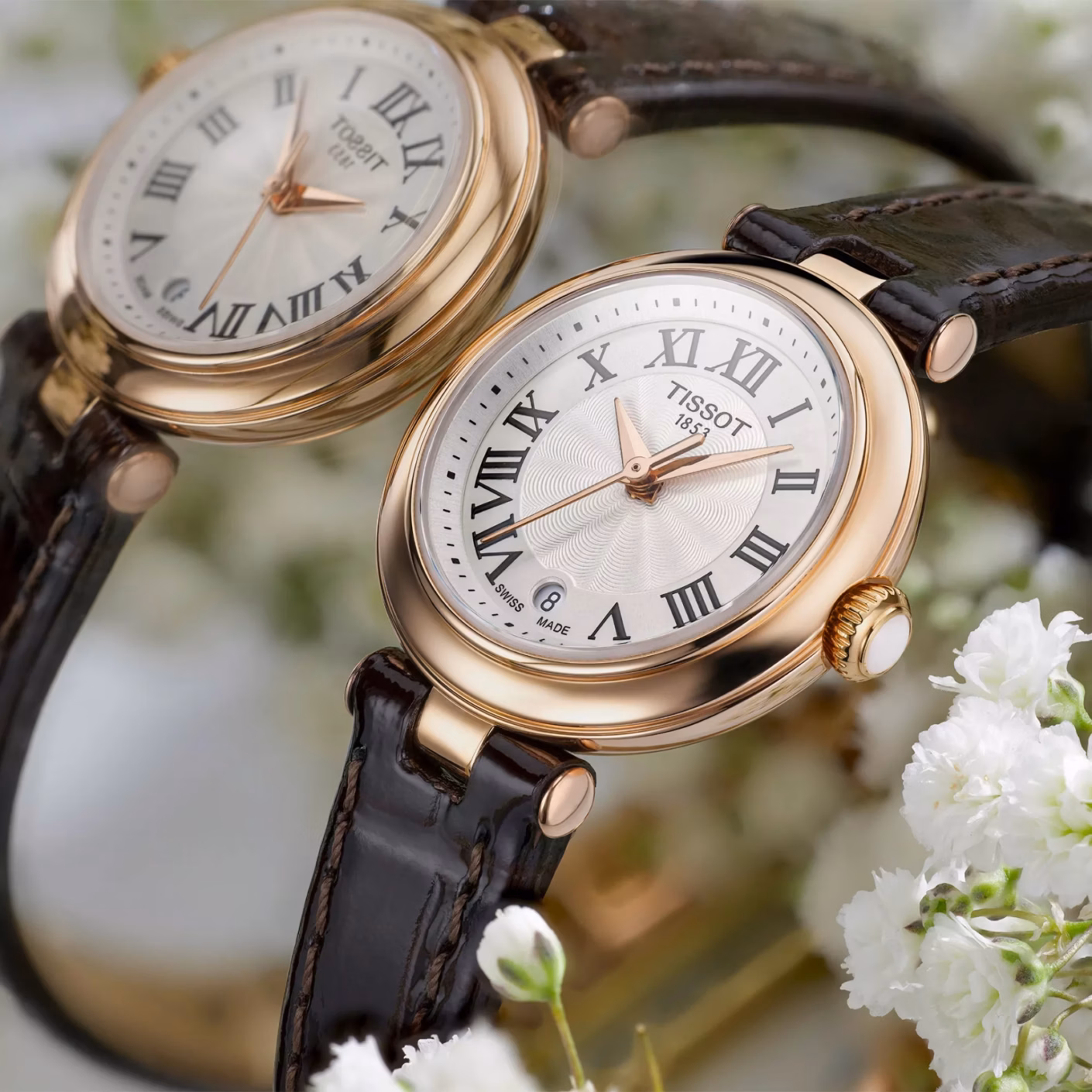 TISSOT 天梭 Tissot Bellissima Small Lady 玫瑰金 廣告款女裝腕錶 T126.010.36.013.00