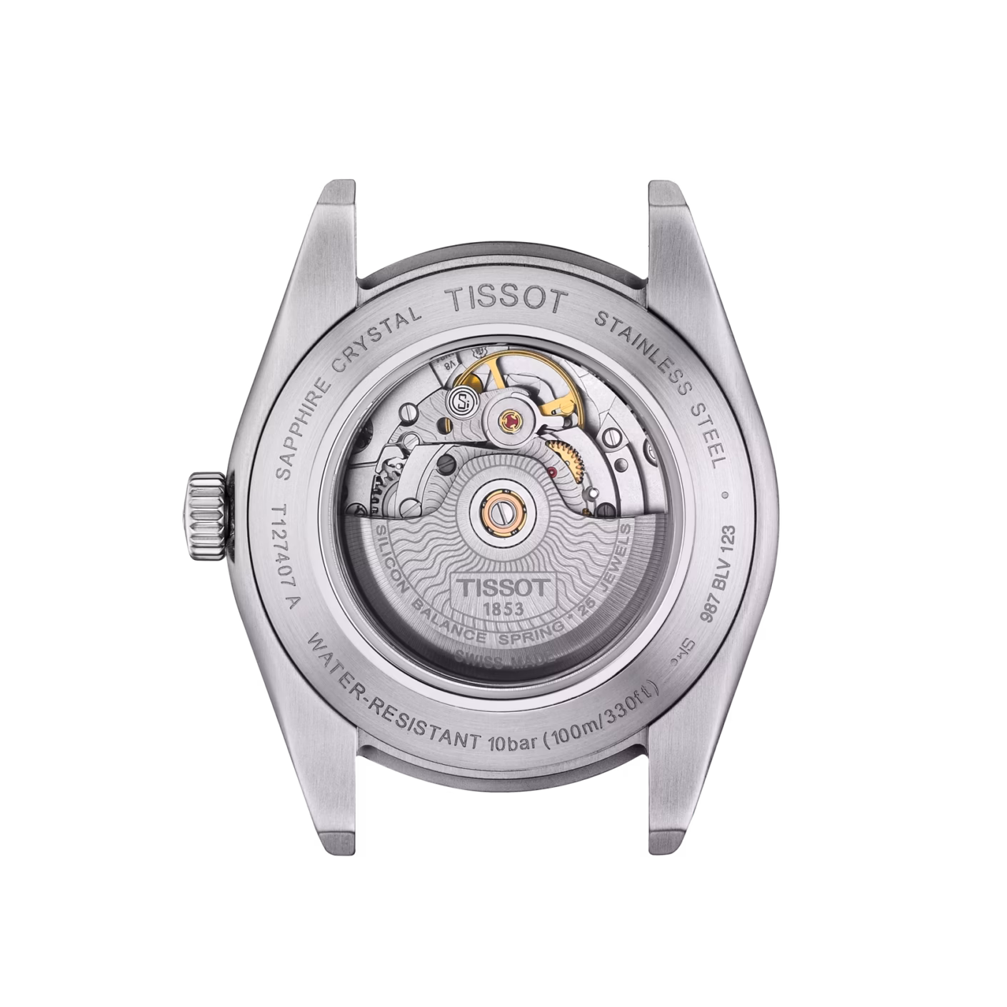 TISSOT 天梭 Gentleman Powermatic 80 Silicium 矽游絲 紳士藍機械腕錶 T127.407.11.041.00