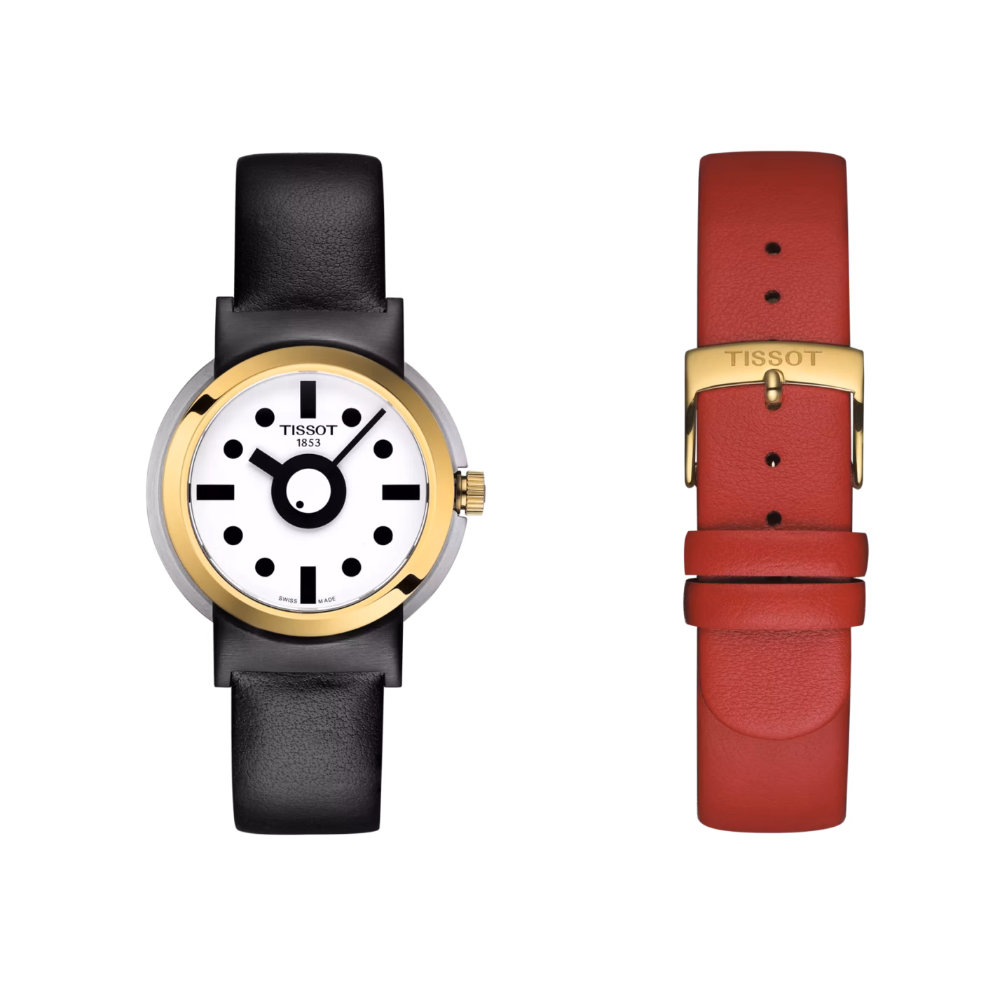 TISSOT 天梭 Heritage Memphis Lady 限量孟菲斯設計女錶 T134.210.27.011.00